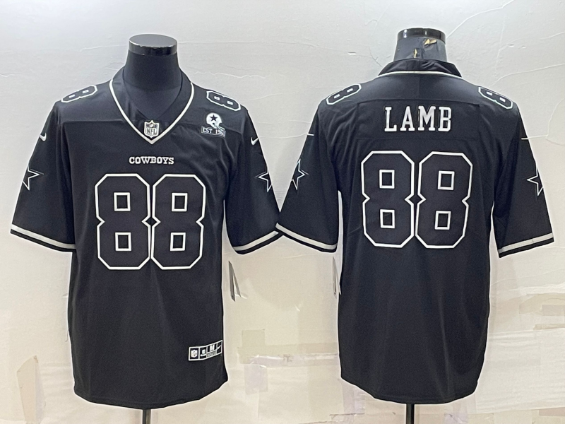 Men's Dallas Cowboys CeeDee Lamb #88 Black Alternate Team Jersey